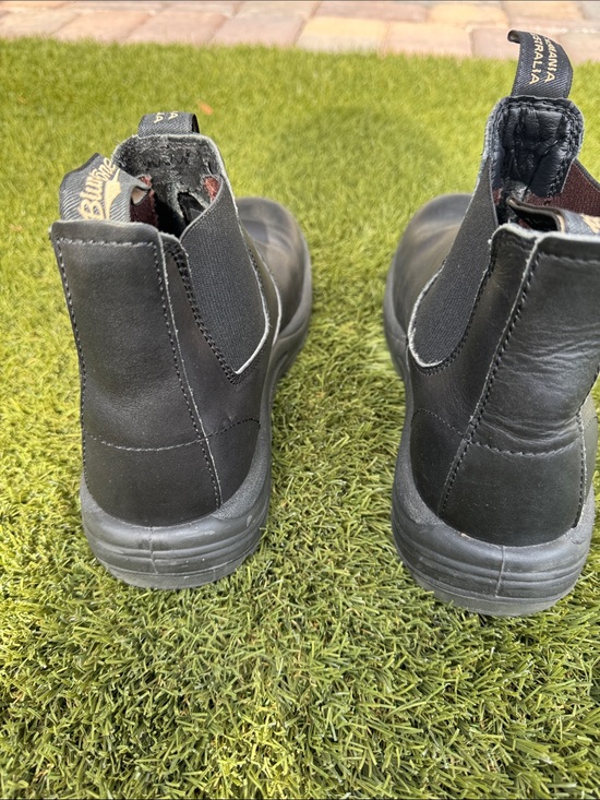 Blundstone Black Leather Chelsea Work Safety Boots - Size 9 US, 8 AUS main image 5